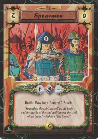 Spearmen Common L5R Jade Edition Spearmen Common L5R Jade Edition