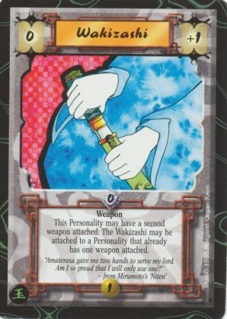 Wakizashi Common L5R Jade Edition Wakizashi Common L5R Jade Edition