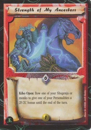 Strength of My Ancestors Common L5R Jade Edition Strength of My Ancestors Common L5R Jade Edition