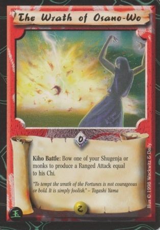 The Wrath of Osano Wo Common L5R Jade Edition The Wrath of Osano Wo Common L5R Jade Edition