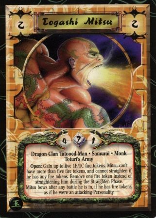 Togashi Mitsu Brotherhood of Shinsei Dragon Toturi s Army Fixed L5R Jade Edition Togashi Mitsu Brotherhood of Shinsei Dragon Toturi s Army Fixed L5R Jade Edition