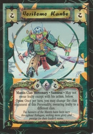 Yoritomo Kanbe Mantis Uncommon L5R Jade Edition Yoritomo Kanbe Mantis Uncommon L5R Jade Edition
