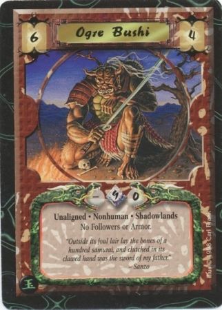 Ogre Bushi Shadowlands Uncommon L5R Jade Edition Ogre Bushi Shadowlands Uncommon L5R Jade Edition