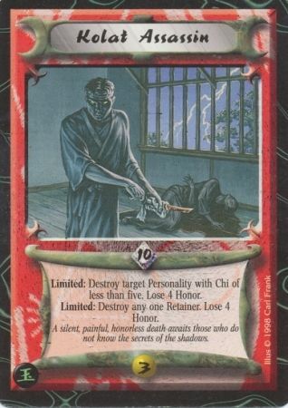 Kolat Assassin Uncommon L5R Jade Edition Kolat Assassin Uncommon L5R Jade Edition