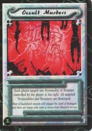 Occult Murders Uncommon L5R Jade Edition Occult Murders Uncommon L5R Jade Edition
