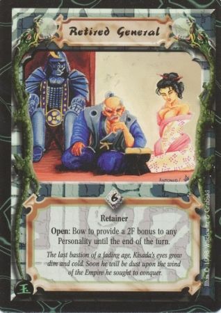 Retired General Uncommon L5R Jade Edition Retired General Uncommon L5R Jade Edition