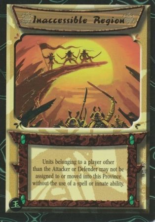 Inaccessible Region Uncommon L5R Jade Edition Inaccessible Region Uncommon L5R Jade Edition