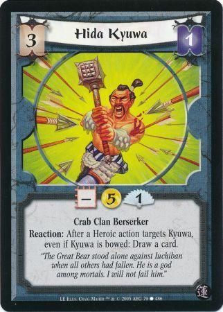 Hida Kyuwa Crab 79 Common L5R Lotus Edition Hida Kyuwa Crab 79 Common L5R Lotus Edition