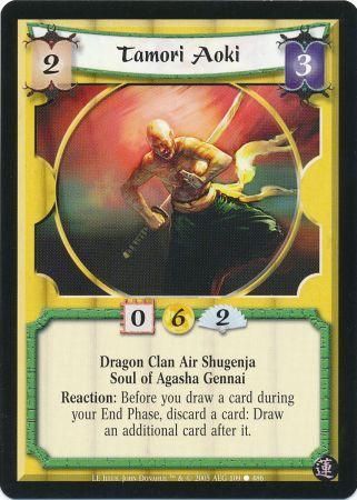 Tamori Aoki Dragon 109 Common L5R Lotus Edition Tamori Aoki Dragon 109 Common L5R Lotus Edition