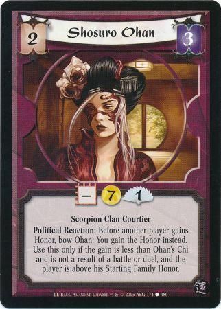 Shosuro Ohan Scorpion 174 Common L5R Lotus Edition Shosuro Ohan Scorpion 174 Common L5R Lotus Edition