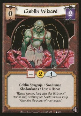 Goblin Wizard Shadowlands 178 Common L5R Lotus Edition Goblin Wizard Shadowlands 178 Common L5R Lotus Edition
