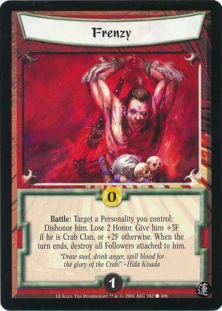 Frenzy 242 Common L5R Lotus Edition Frenzy 242 Common L5R Lotus Edition