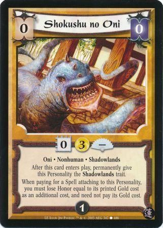 Shokushu no Oni 347 Common L5R Lotus Edition Shokushu no Oni 347 Common L5R Lotus Edition