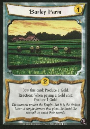 Barley Farm 15 Common L5R Lotus Edition Barley Farm 15 Common L5R Lotus Edition