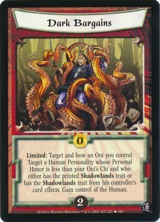 Dark Bargains 227 Uncommon L5R Lotus Edition Dark Bargains 227 Uncommon L5R Lotus Edition