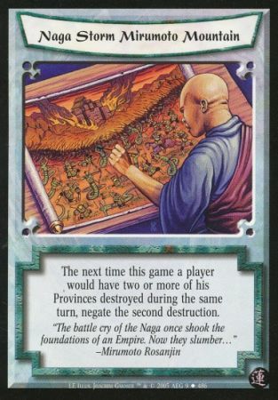 Naga Storm Mirumoto Mountain 9 Uncommon L5R Lotus Edition Naga Storm Mirumoto Mountain 9 Uncommon L5R Lotus Edition