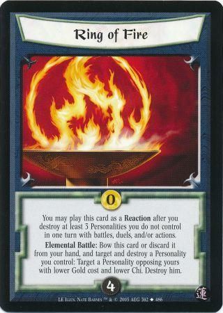 Ring of Fire 392 Uncommon L5R Lotus Edition Ring of Fire 392 Uncommon L5R Lotus Edition