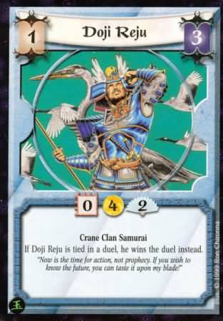 Doji Reju Crane Common L5R Pearl Edition Doji Reju Crane Common L5R Pearl Edition