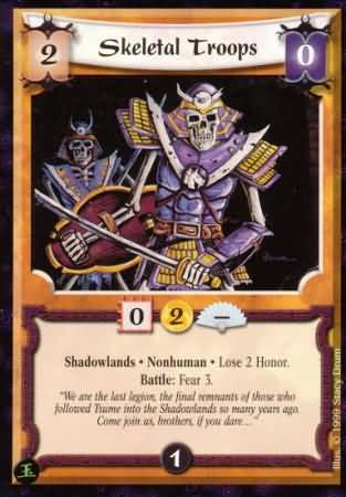 Skeletal Troops Common L5R Pearl Edition Skeletal Troops Common L5R Pearl Edition