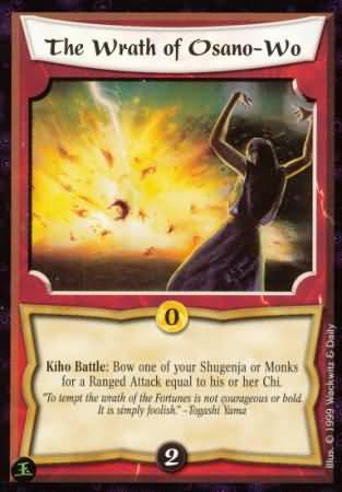 The Wrath of Osano Wo Common L5R Pearl Edition The Wrath of Osano Wo Common L5R Pearl Edition