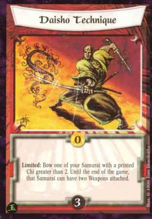 Daisho Technique Uncommon L5R Pearl Edition Daisho Technique Uncommon L5R Pearl Edition