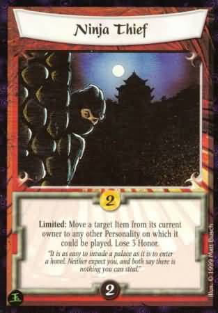Ninja Thief Uncommon L5R Pearl Edition Ninja Thief Uncommon L5R Pearl Edition