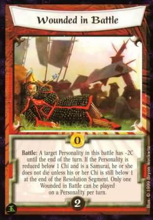 Wounded in Battle Uncommon L5R Pearl Edition Wounded in Battle Uncommon L5R Pearl Edition