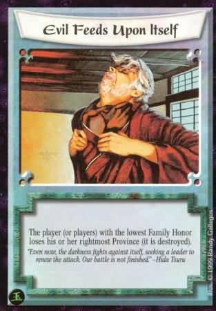 Evil Feeds Upon Itself Uncommon L5R Pearl Edition Evil Feeds Upon Itself Uncommon L5R Pearl Edition