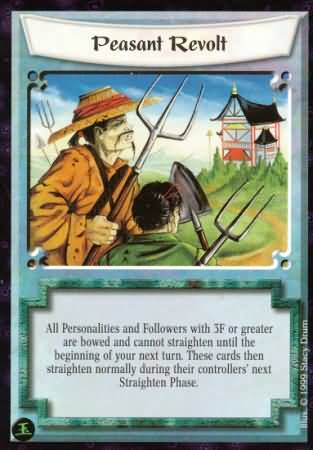 Peasant Revolt Uncommon L5R Pearl Edition Peasant Revolt Uncommon L5R Pearl Edition