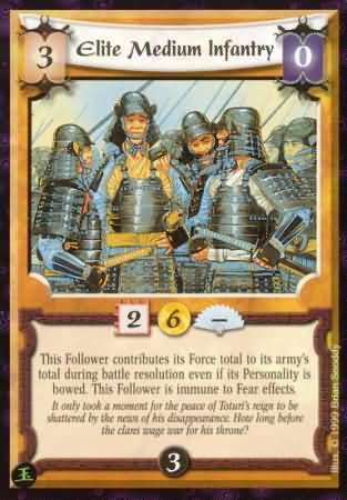 Elite Medium Infantry Uncommon L5R Pearl Edition Elite Medium Infantry Uncommon L5R Pearl Edition