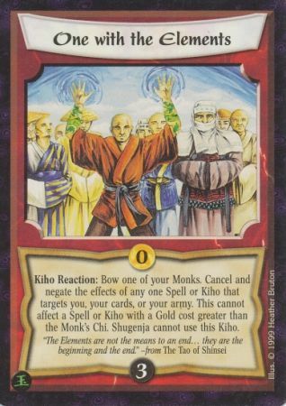 One with the Elements Uncommon L5R Pearl Edition One with the Elements Uncommon L5R Pearl Edition
