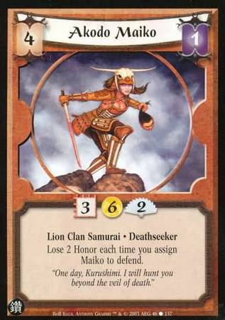 Akodo Maiko Lion 46 Common Reign of Blood Akodo Maiko Lion 46 Common Reign of Blood