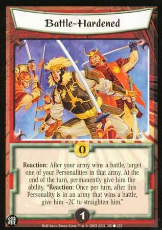 Battle Hardened 102 Common Reign of Blood Battle Hardened 102 Common Reign of Blood
