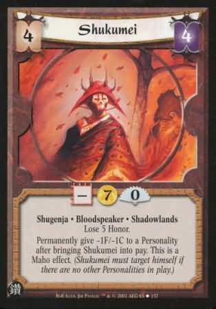 Shukumei Shadowlands 65 Uncommon Reign of Blood Shukumei Shadowlands 65 Uncommon Reign of Blood