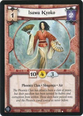 Isawa Kyoko Phoenix 124 Common L5R Samurai Edition Isawa Kyoko Phoenix 124 Common L5R Samurai Edition