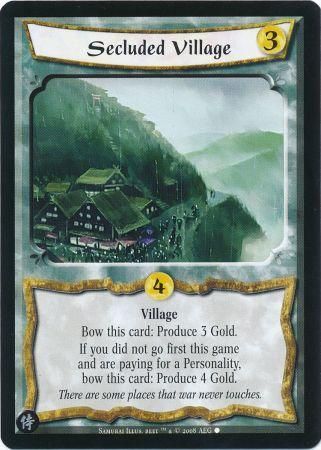 Secluded Village 40 Common L5R Samurai Edition Secluded Village 40 Common L5R Samurai Edition
