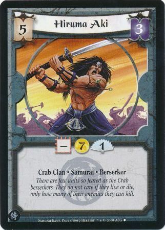 Hiruma Aki Crab 64 Uncommon L5R Samurai Edition Hiruma Aki Crab 64 Uncommon L5R Samurai Edition
