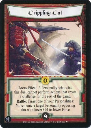 Crippling Cut 224 Uncommon L5R Samurai Edition Crippling Cut 224 Uncommon L5R Samurai Edition