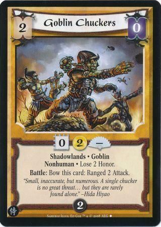 Goblin Chuckers 332 Uncommon L5R Samurai Edition Goblin Chuckers 332 Uncommon L5R Samurai Edition