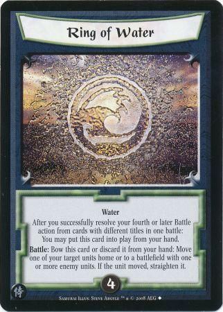 Ring of Water 375 Uncommon L5R Samurai Edition Ring of Water 375 Uncommon L5R Samurai Edition