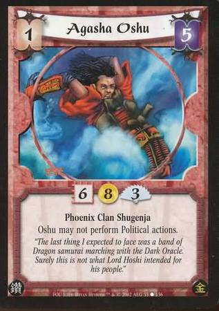 Agasha Oshu Phoenix 53 Common Agasha Oshu Phoenix 53 Common