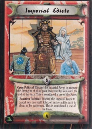 Imperial Edicts Common Imperial Edicts Common