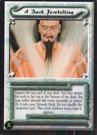 A Dark Foretelling Rare The Hidden Emperor Episode 1 Singles A Dark Foretelling Rare The Hidden Emperor Episode 1 Singles