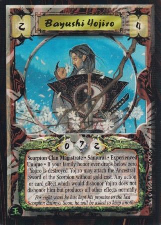 Bayushi Yojiro Experienced Scorpion Uncommon The Hidden Emperor Episode 1 Singles Bayushi Yojiro Experienced Scorpion Uncommon The Hidden Emperor Episode 1 Singles