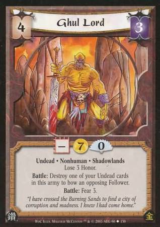 Ghul Lord Shadowlands 66 Uncommon Ghul Lord Shadowlands 66 Uncommon