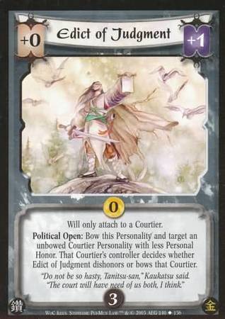 Edict of Judgement 140 Uncommon Winds of Change Edict of Judgement 140 Uncommon Winds of Change
