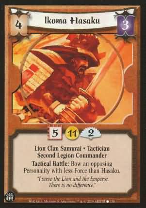 Ikoma Hasaku Lion 35 Common Wrath of the Emperor Ikoma Hasaku Lion 35 Common Wrath of the Emperor
