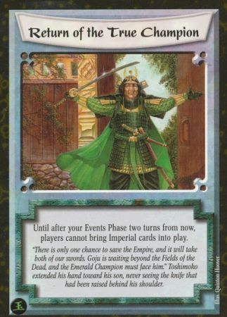 Return of the True Champion Uncommon Fire and Shadow Return of the True Champion Uncommon Fire and Shadow