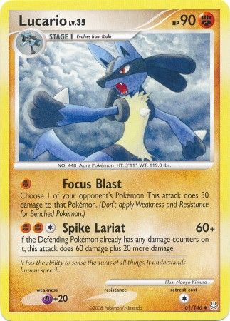 Lucario - Diamond & Pearl: Legends Awakened - Pokemon | TrollAndToad