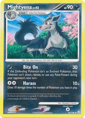 Mightyena Phantom Forces Pokemon Card